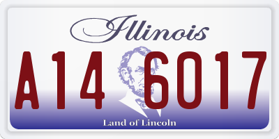 IL license plate A146017