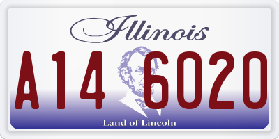 IL license plate A146020