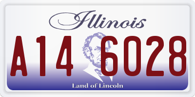 IL license plate A146028