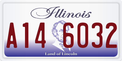 IL license plate A146032