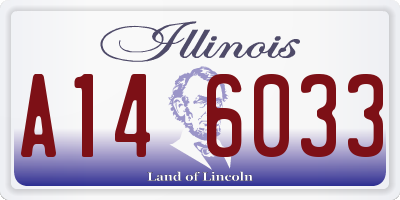 IL license plate A146033