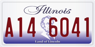 IL license plate A146041