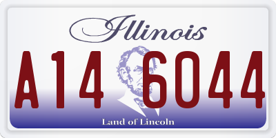 IL license plate A146044