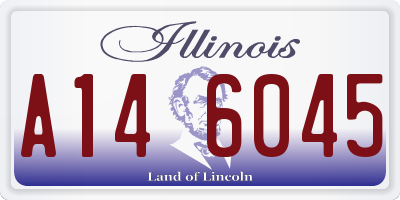IL license plate A146045