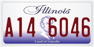 IL license plate A146046