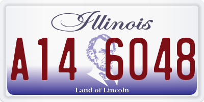 IL license plate A146048