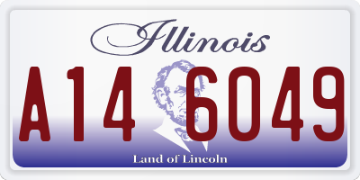 IL license plate A146049