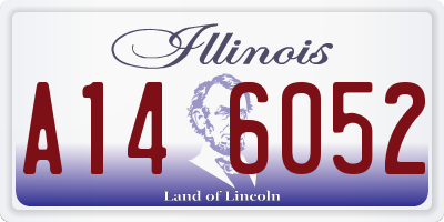 IL license plate A146052