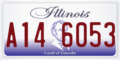 IL license plate A146053