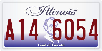 IL license plate A146054