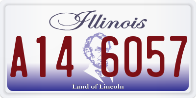 IL license plate A146057