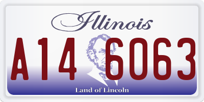 IL license plate A146063