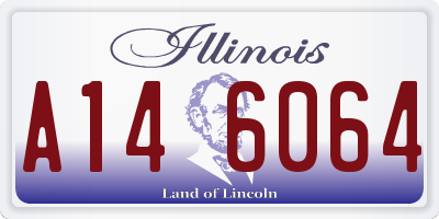 IL license plate A146064
