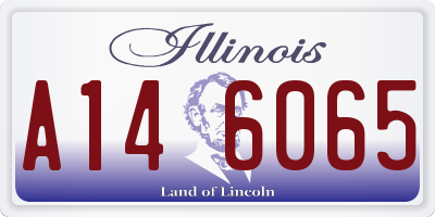 IL license plate A146065