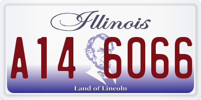 IL license plate A146066