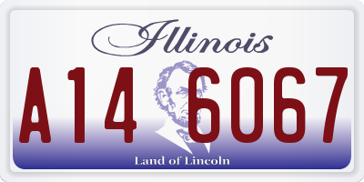 IL license plate A146067