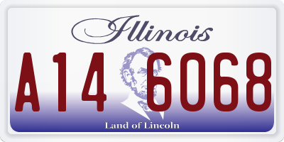 IL license plate A146068
