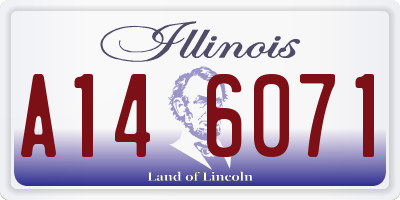 IL license plate A146071