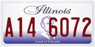 IL license plate A146072