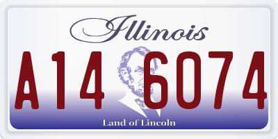 IL license plate A146074