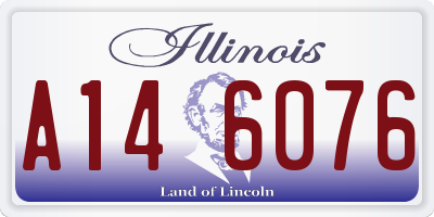 IL license plate A146076