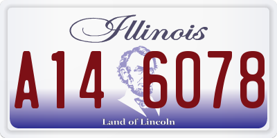 IL license plate A146078