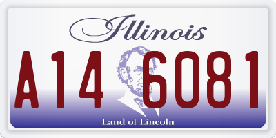 IL license plate A146081