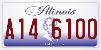 IL license plate A146100