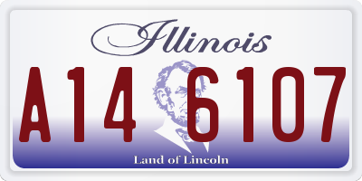 IL license plate A146107
