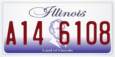 IL license plate A146108