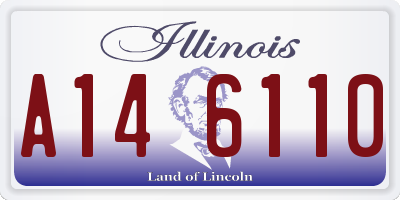 IL license plate A146110
