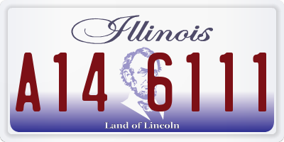 IL license plate A146111