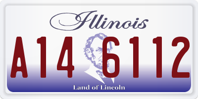IL license plate A146112