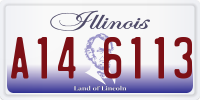 IL license plate A146113