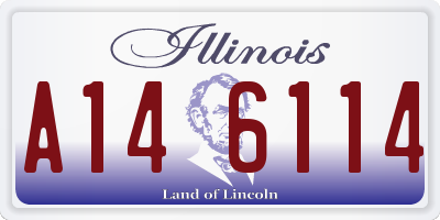 IL license plate A146114