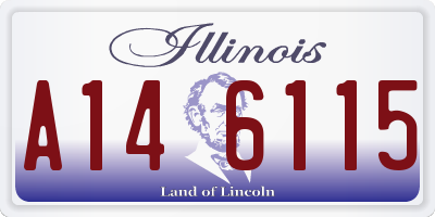 IL license plate A146115