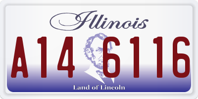 IL license plate A146116