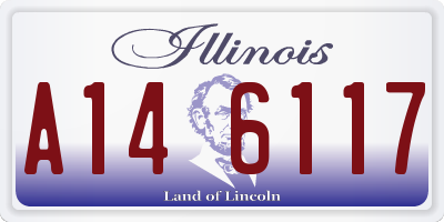 IL license plate A146117