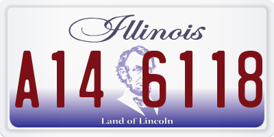 IL license plate A146118