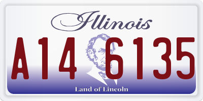 IL license plate A146135