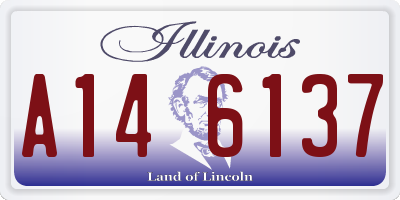 IL license plate A146137