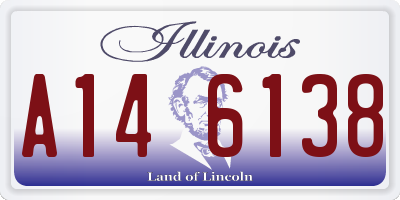 IL license plate A146138