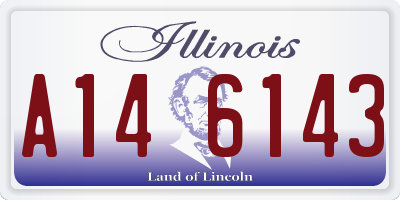 IL license plate A146143