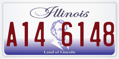 IL license plate A146148