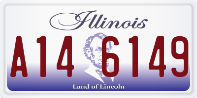 IL license plate A146149