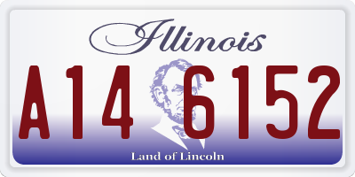 IL license plate A146152