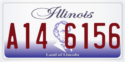 IL license plate A146156