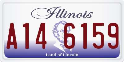 IL license plate A146159
