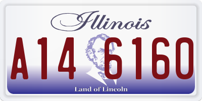 IL license plate A146160