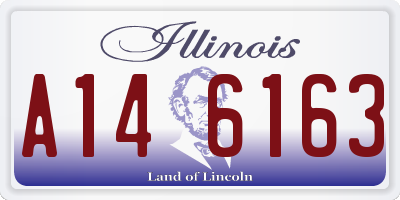 IL license plate A146163